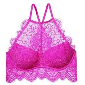 Victoria's Secret Pink Eyelash High Neck NEW